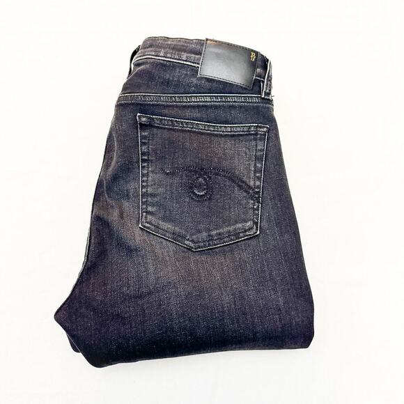 R13 Alison Slim 785-Rayne Black R13W0115-785 Zip Fly Denim Jeans Size 29 Italy - Picture 1 of 9